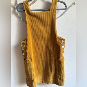 ZARA TRF Mustard Corduroy Pinafore Jumper – Size M